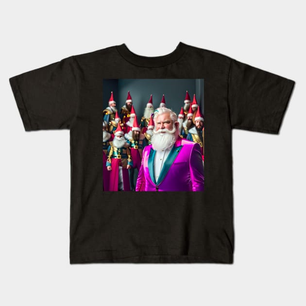 RimoVision Holiday Series 2023: Santa Baby Kids T-Shirt by RimoVision Group